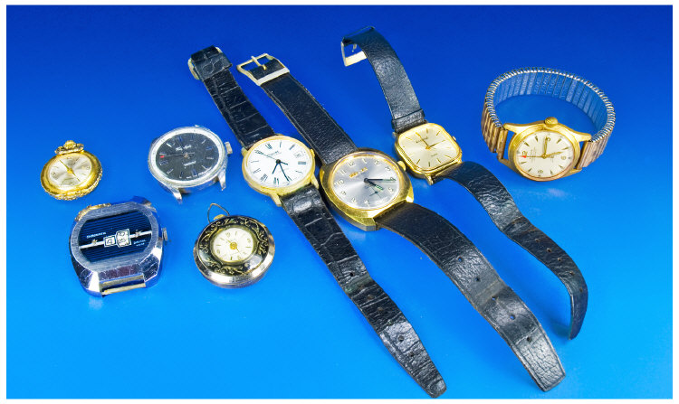 Appraisal: Small Collection Of Wristwatches Comprising Chromatic Digital Trafalgar Siglo-XX Altair