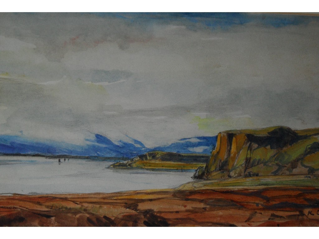 Appraisal: KATHARINE CAMERON RSW RE Watercolour 'Appin Head Lorne' signed recto