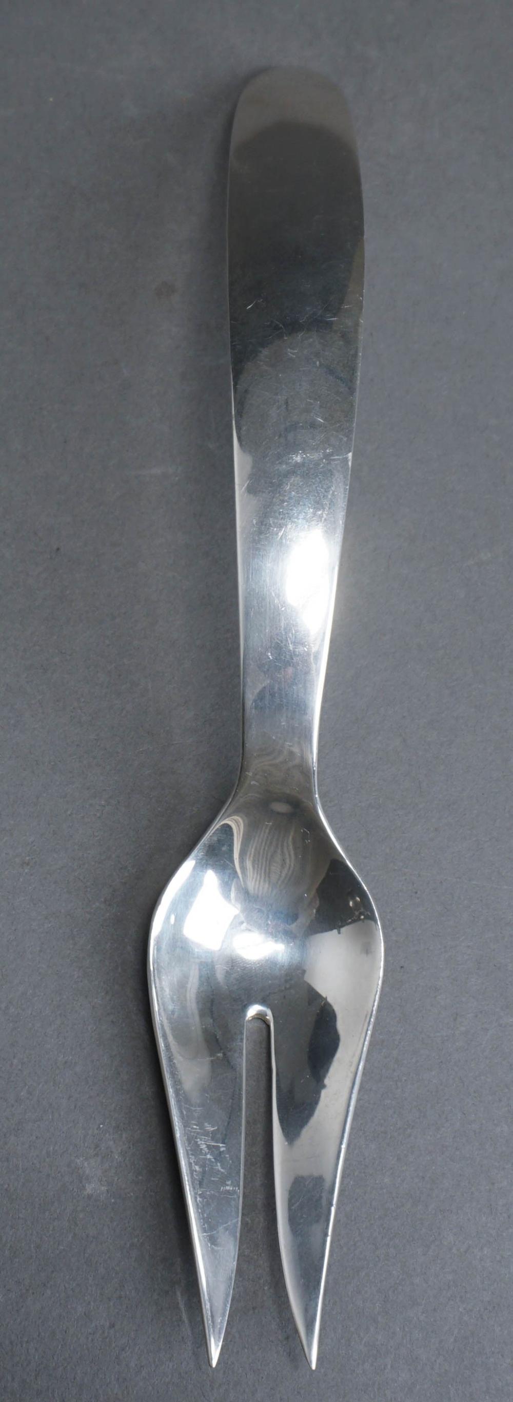 Appraisal: Juvento Lopez Reyes Mexican Sterling Silver Two Prong Serving Fork