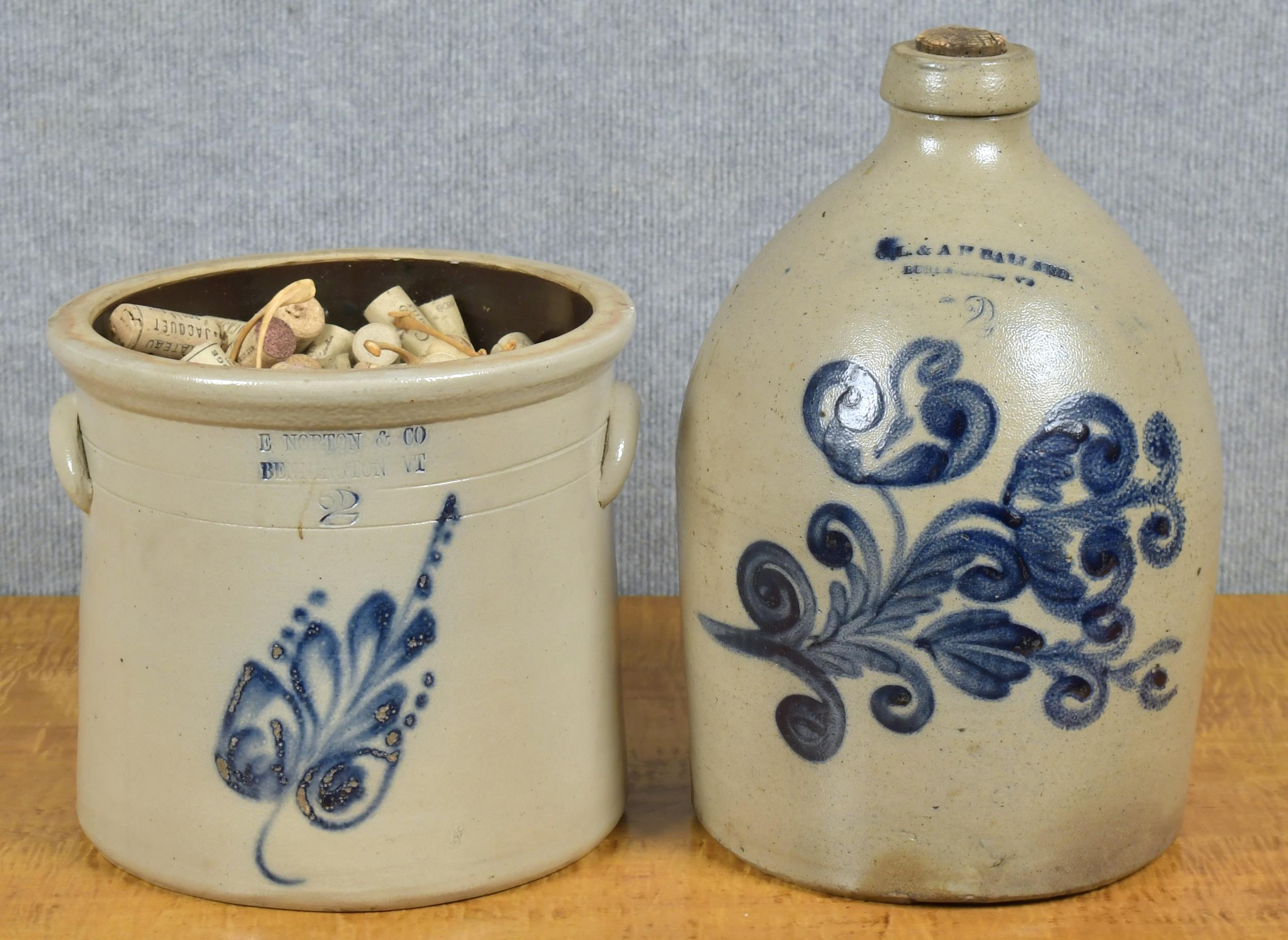 Appraisal: VERMONT JUG AND CROCK NORTON AND BALLARD C L and