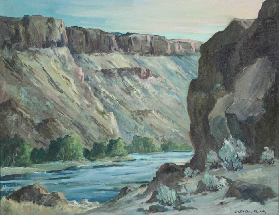 Appraisal: CHESTER GLENN MURPHY OIL ON BOARD Kansas Oregon - Central