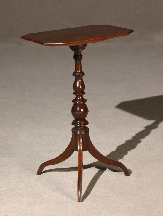 Appraisal: Federal Cherry Tilt-Top Tripod Candlestand New England Connecticut or Massachusetts