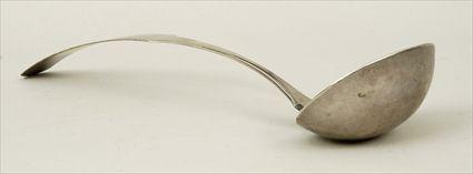 Appraisal: American Coin Silver Soup Ladle Marked Smith Grant in long