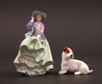 Appraisal: Pair of Royal Doulton Figurines Pair of Royal Doulton figurines