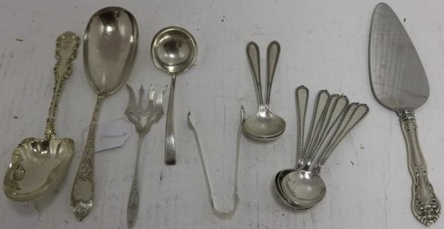 Appraisal: MISC PCS OF STERLING SILVER FLATWARE TOINCLUDE BERRY SERVING SPOONS