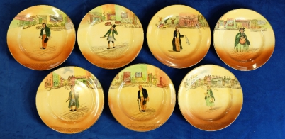 Appraisal: Royal Doulton Dickens seriesware collection of rack plates to include