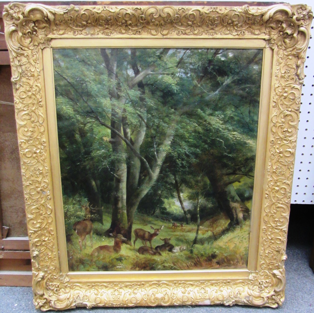 Appraisal: Richard Beavis - A glade in Windsor Park oil on