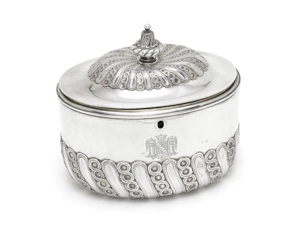 Appraisal: A late th early th century French silver double tea