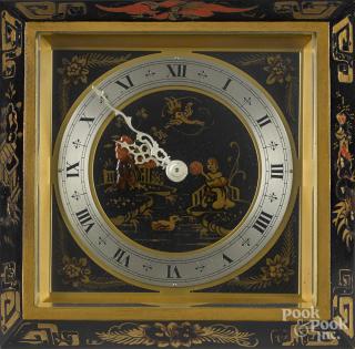 Appraisal: Chelsea Chinese lacquer desk clock '' h '' w