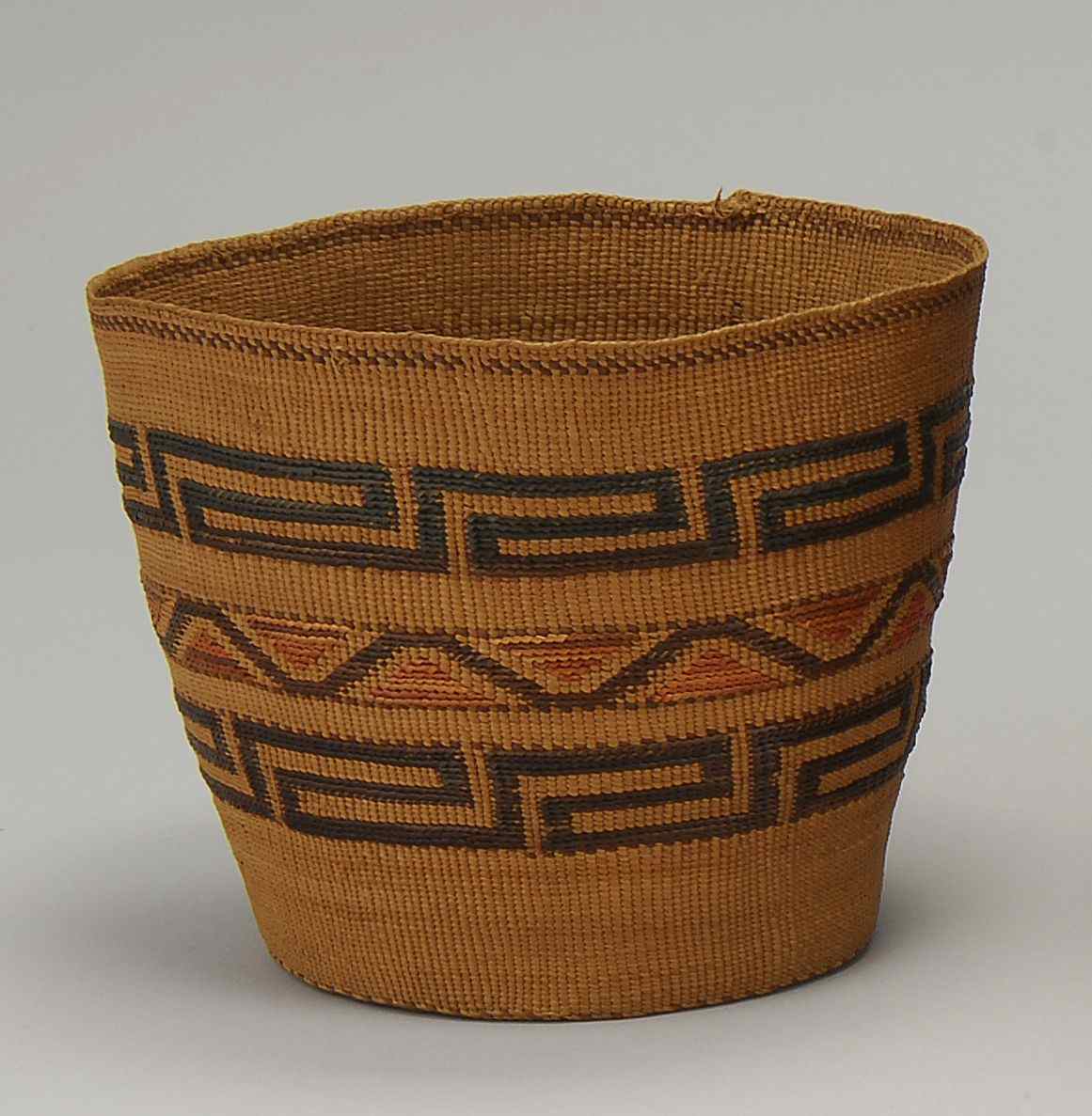 Appraisal: NORTHWEST COAST NATIVE AMERICAN INDIAN BASKETEarly th CenturyWith deep brown