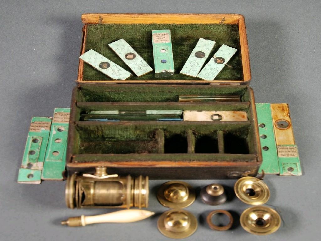 Appraisal: NINETEENTH CENTURY BRASS MONOCULAR FIELD MICROSCOPE of open cylindrical form