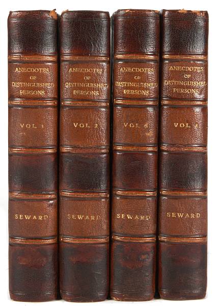 Appraisal: Books and Manuscripts Anecdotes of Some Distinguished Persons L vols