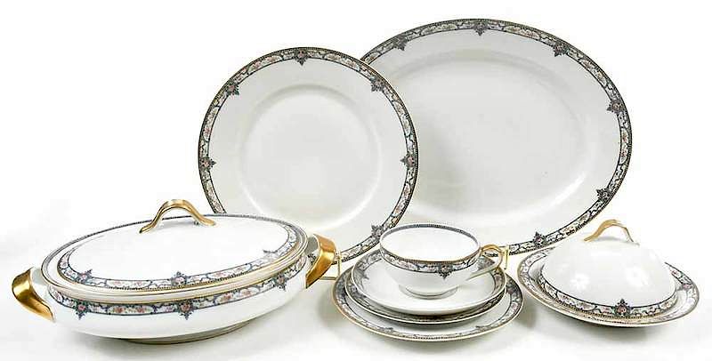 Appraisal: Piece Haviland China Service Troy Pattern French twelve teacups -