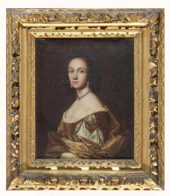 Appraisal: TH CENTURY ENGLISH SCHOOLHalf length portrait of Dorothy Coventry Lady