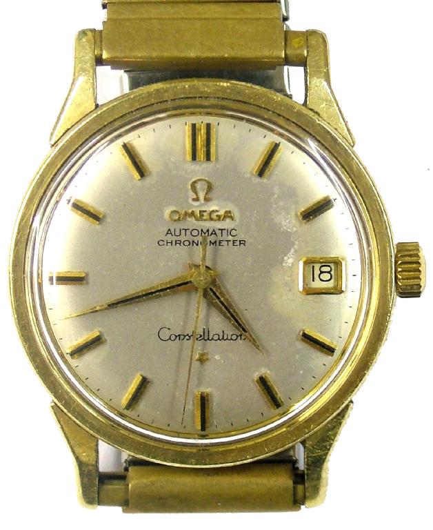 Appraisal: Omega 's Constellation automatic chronometer gold plated gentleman's wristwatch the