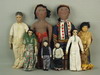 Appraisal: DOLLS - LOT OF EIGHT HANDMADE ETHNIC DOLLS CLOTH AND