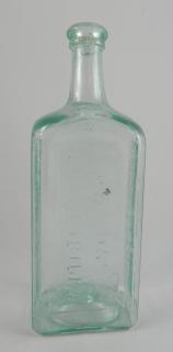 Appraisal: Medicine bottle Medicine- rectangular with wide beveled corners marked vertically