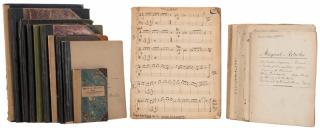 Appraisal: Collins Stanley Collection of Scrapbooks and Sheet Music Kept by