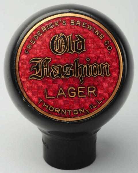 Appraisal: Old Fashion Lager Beer Tap Knob Frederick's Brewing Company Clean