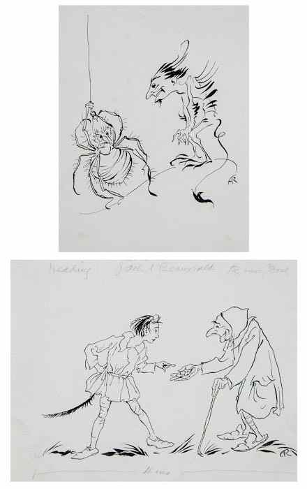 Appraisal: Rackham Arthur Original Pen and Ink Sketches one of Jack