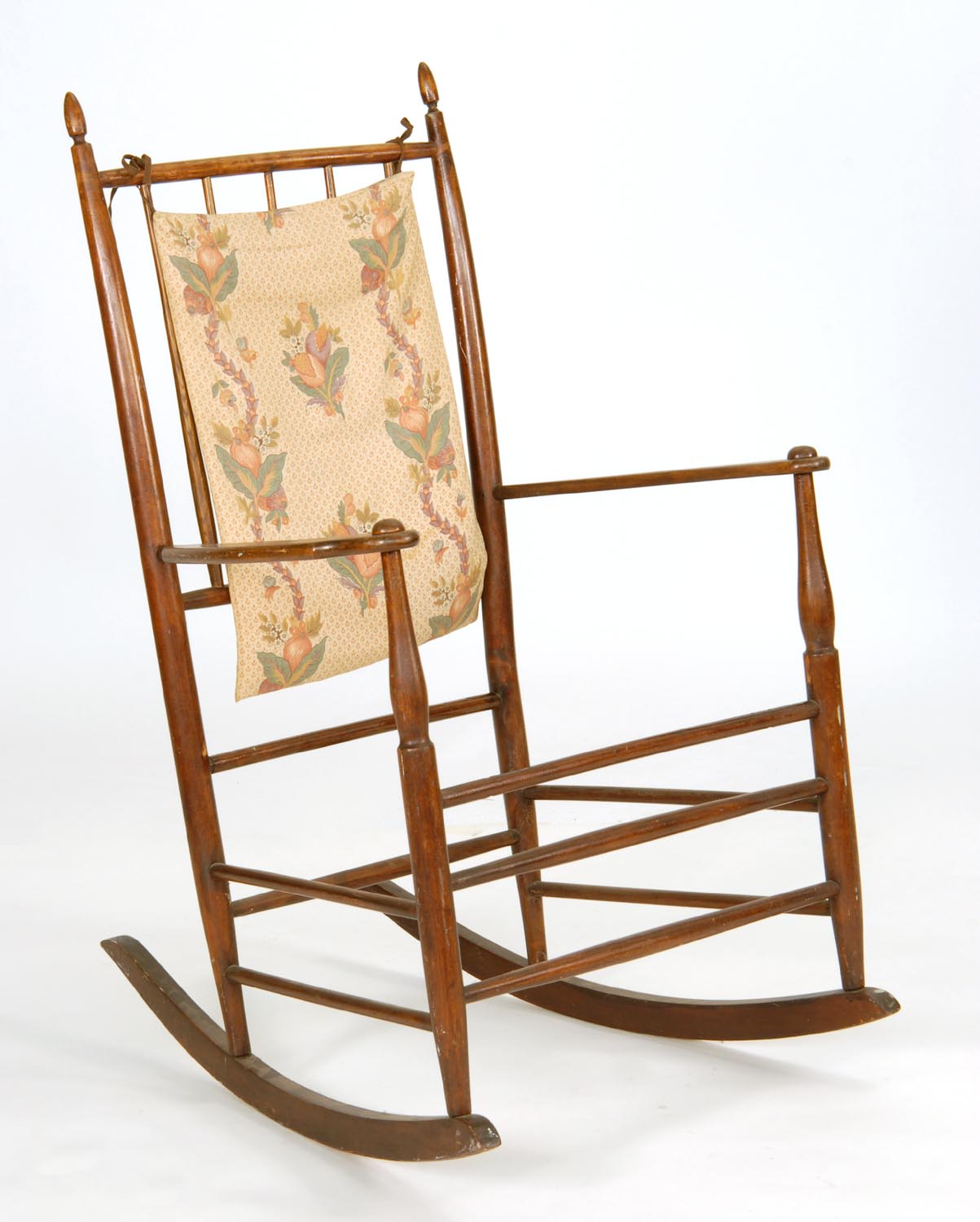 Appraisal: CIRCA SHAKER-STYLE ROCKER Unmarked Refinished Missing seat ConditionRepair at one