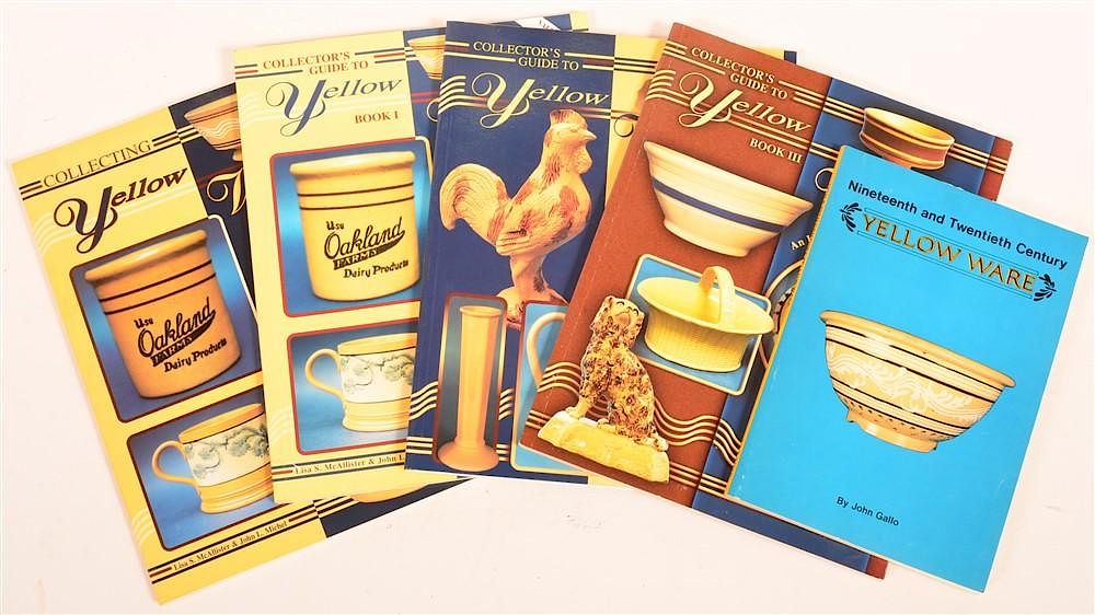 Appraisal: vols Books on Yellow Ware McAllister Collector's Guide to Yellow