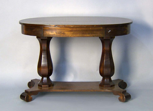 Appraisal: Mahogany center table h w