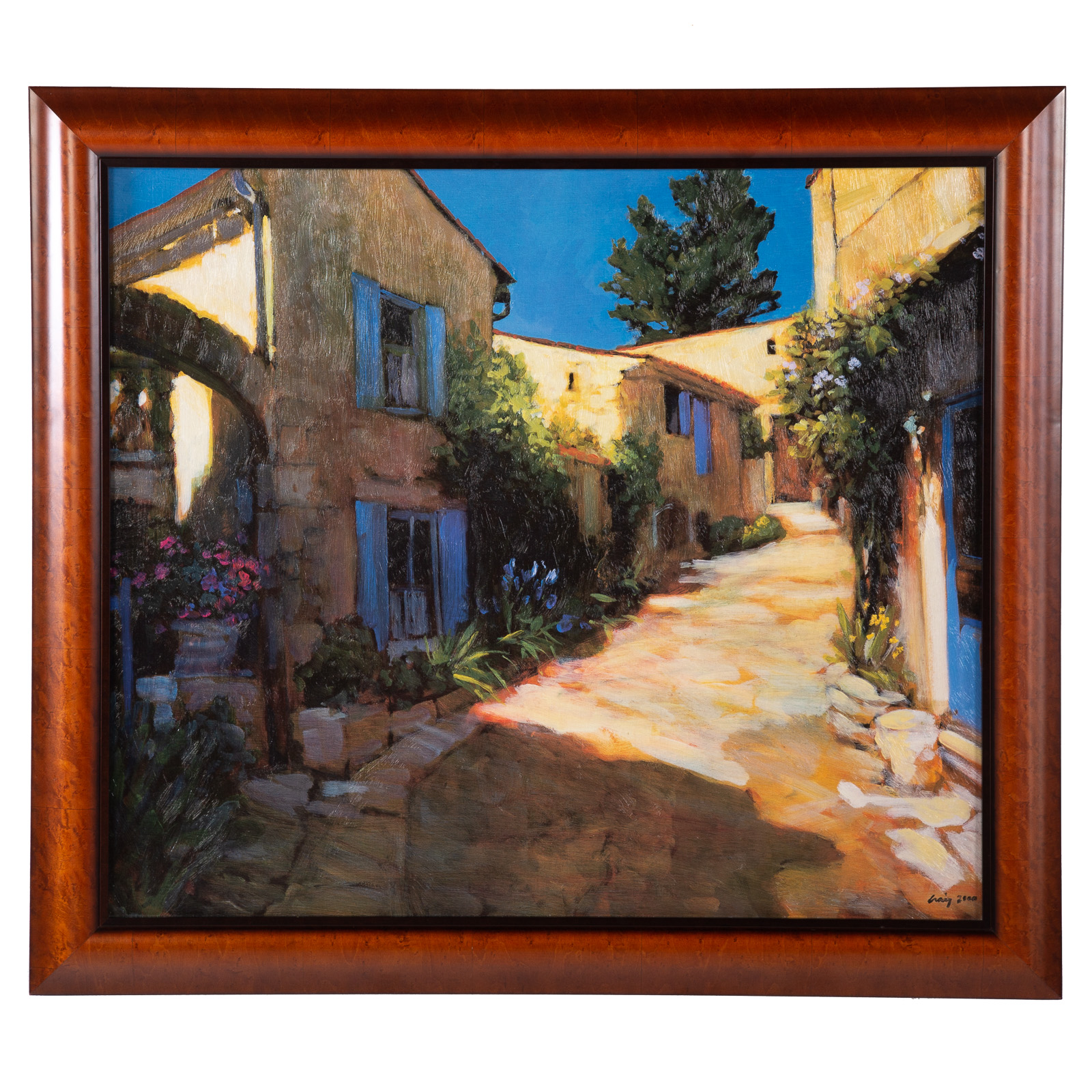 Appraisal: PHILIP CRAIG VILLAGE IN PROVENCE OIL Canadian b Oil on