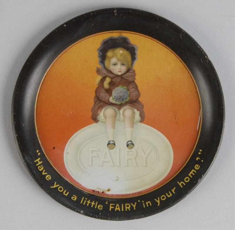 Appraisal: Fairy Tip Tray Description A few tiny surface spots below