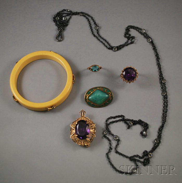 Appraisal: Small Group of Jewelry Items including a kt gold and