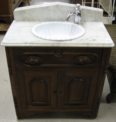 Appraisal: VICTORIAN WASHSTAND American last quarter of the th century having