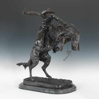 Appraisal: After Frederick Remington Bronco Buster Bronco Buster Cast bronze with