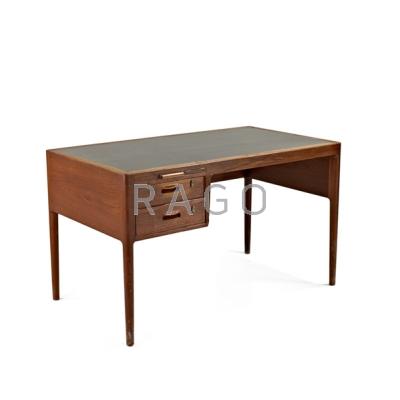 Appraisal: HANS WEGNER JOHANNES HANSEN Desk Denmark s Teak laminate and