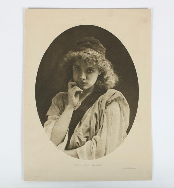 Appraisal: Lot of vintage photogravures capturing various female portraits such as