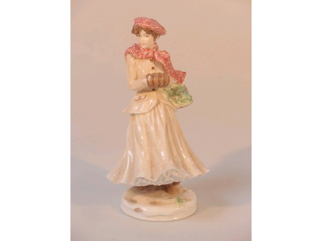 Appraisal: A Royal Worcester figure - Winter limited edition designed by