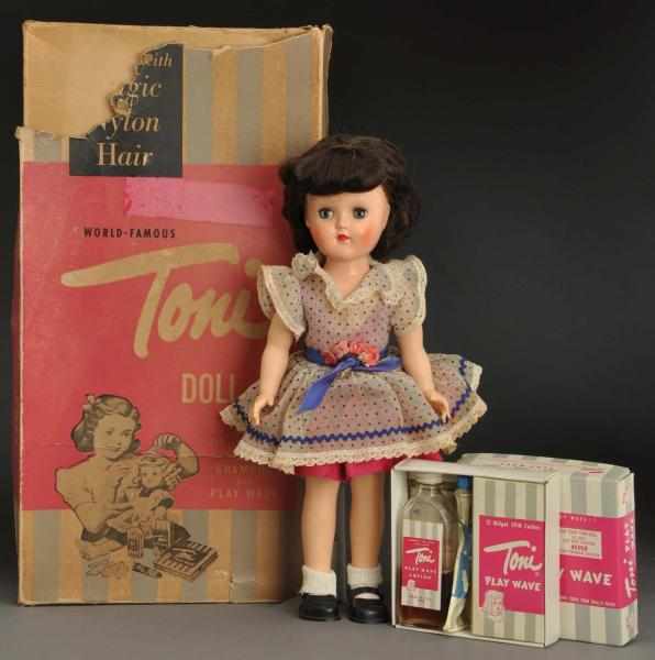 Appraisal: Hard Plastic Ideal Toni Doll Fully marked P -W Ideal