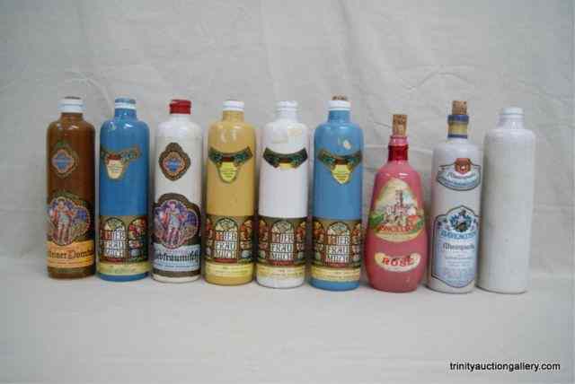 Appraisal: Vintage German Crock Beer - Wine BottlesFrom dates to per