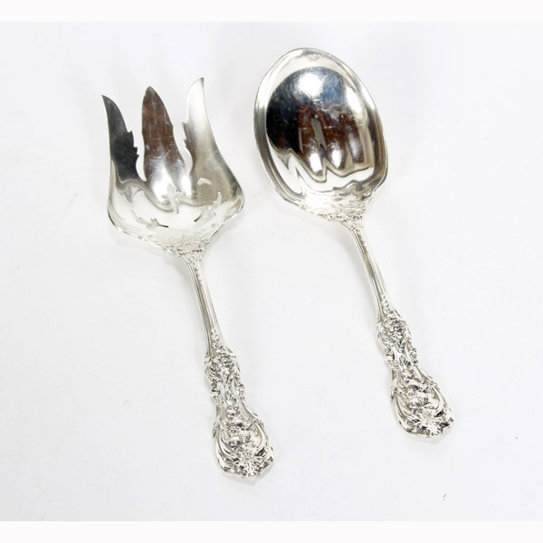 Appraisal: Reed Barton Francis I sterling silver salad serving set pc