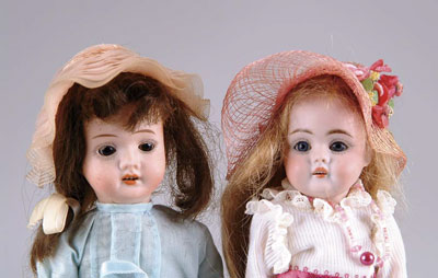 Appraisal: LOT OF GERMAN BISQUE DOLLS Includes - JDK on a