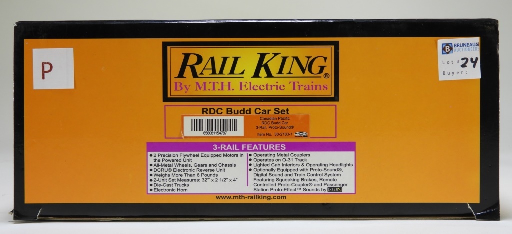 Appraisal: RAIL KING CANADIAN PACIFIC RDC BUDD CAR O TRAIN Item