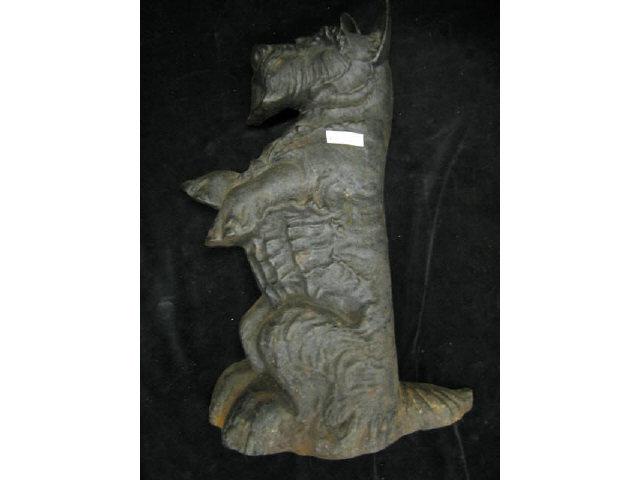 Appraisal: Cast Iron Figural Scotty Doorstop tall