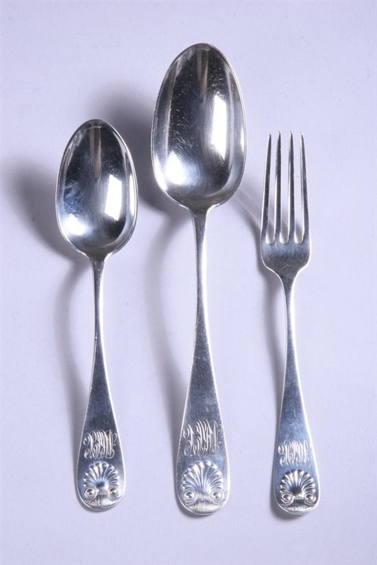 Appraisal: -PIECE THEODORE B STARR STERLING SILVER PARTIAL FLATWARE SERVICE Shell