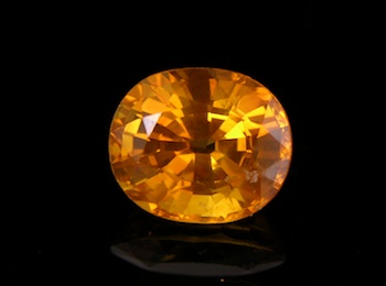 Appraisal: An Unset Deep Golden Yellow Sapphire Attractive deep golden yellow