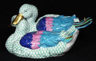 Appraisal: Large Herend duck figural group Large Herend duck figural group