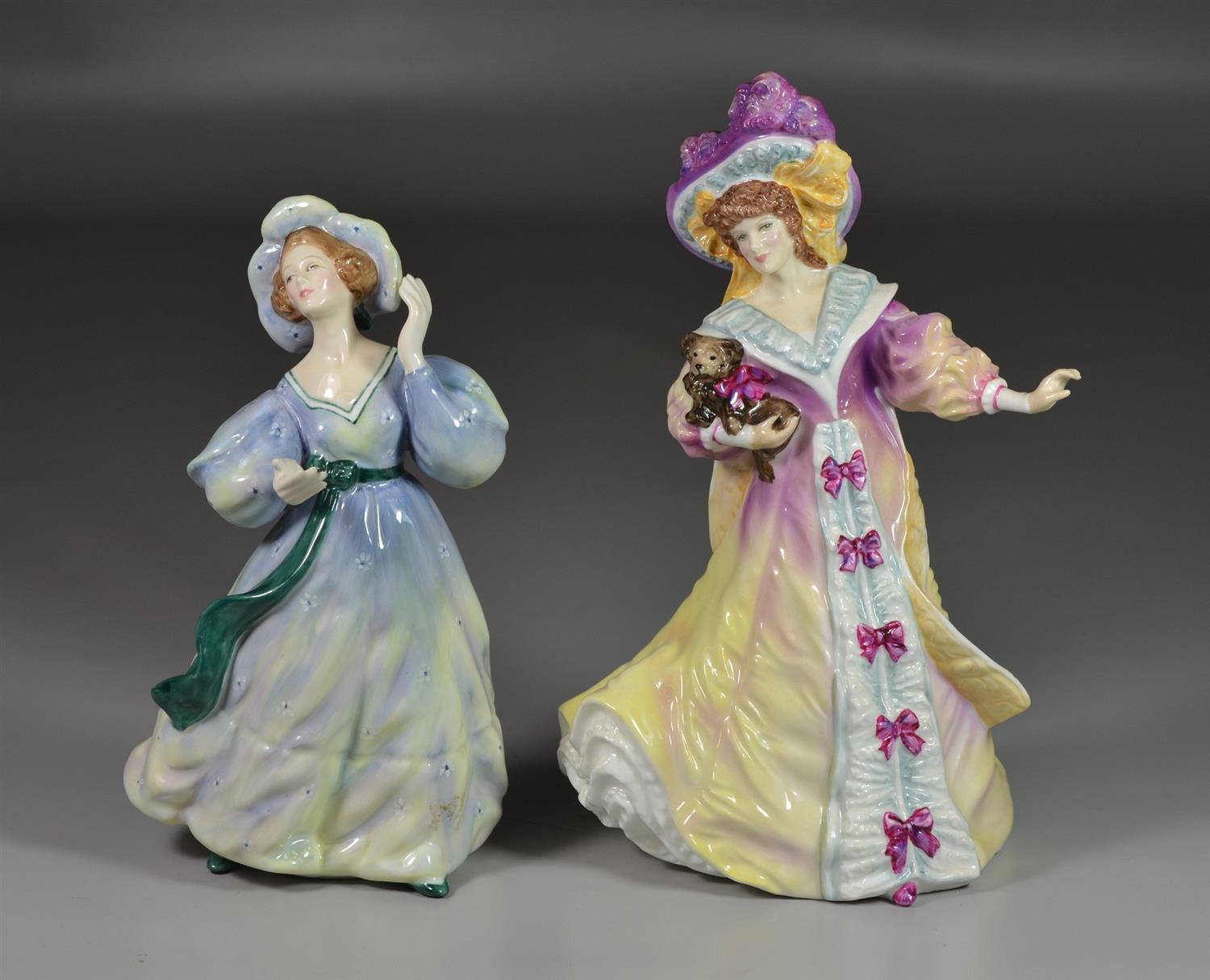 Appraisal: Royal Doulton bone china figurines Lily Lady Doulton HN Grand