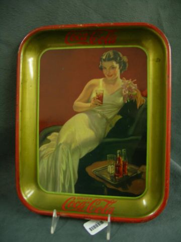 Appraisal: Original Coca-Cola Tray Glamour Girl overall very nice condition with