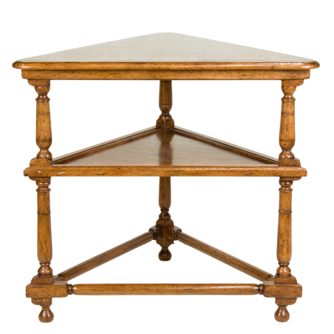 Appraisal: A CONTINENTAL STYLE TIERED CORNER TABLE A continental style tiered