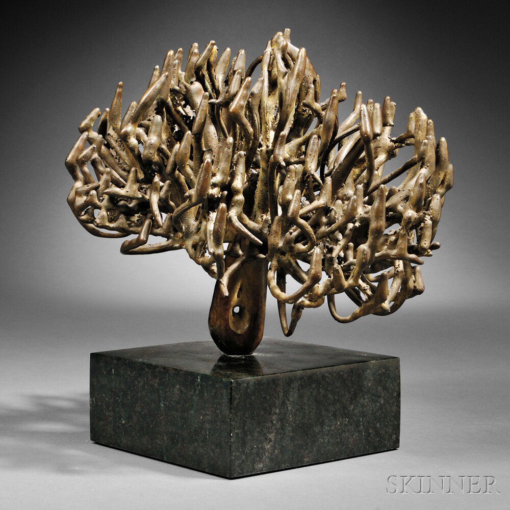 Appraisal: Ruth Asawa American - Untitled Tree Form Incised Asawa in