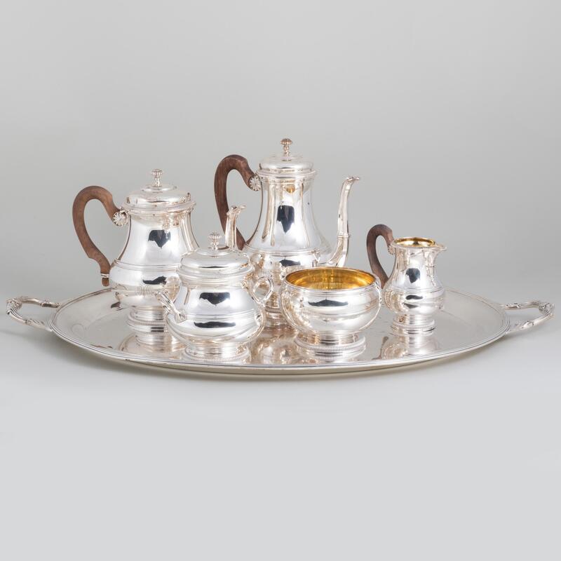 Appraisal: Tiffany Co Silver Five-Piece Tea and Coffee Service and a