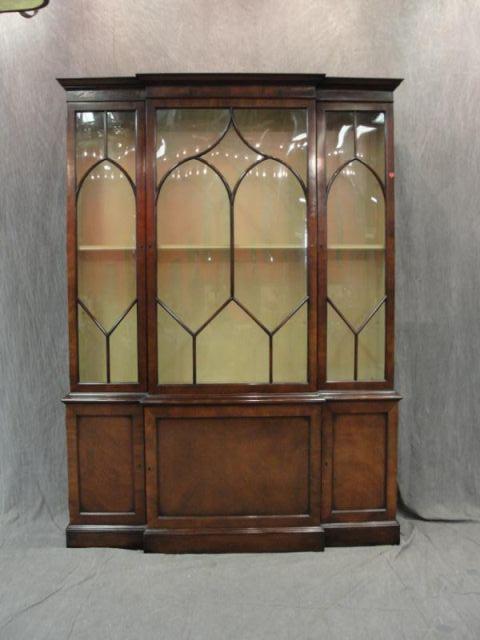 Appraisal: KITTINGER Mahogany China Cabinet Signed with paper label From a